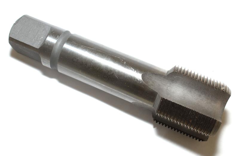 Метчик G 1 1/8" Р6АМ5 трубный цилиндрический, м/р. комплект из 2-х шт. (11 ниток/дюйм) ГОСТ 3266"CNIC"