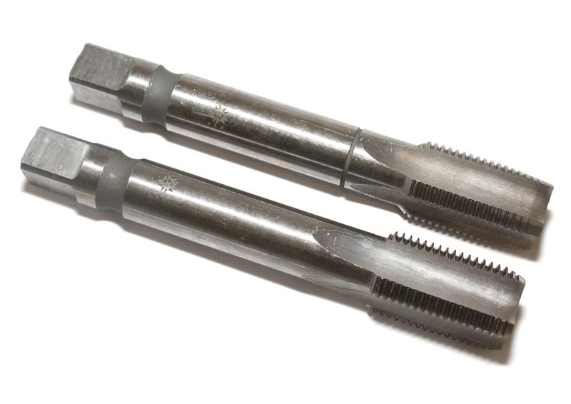 Метчик G   1/4" Р6АМ5 трубный цилиндрический, м/р. комплект из 2-х шт. (19 ниток/дюйм) ГОСТ 3266 "TLX"