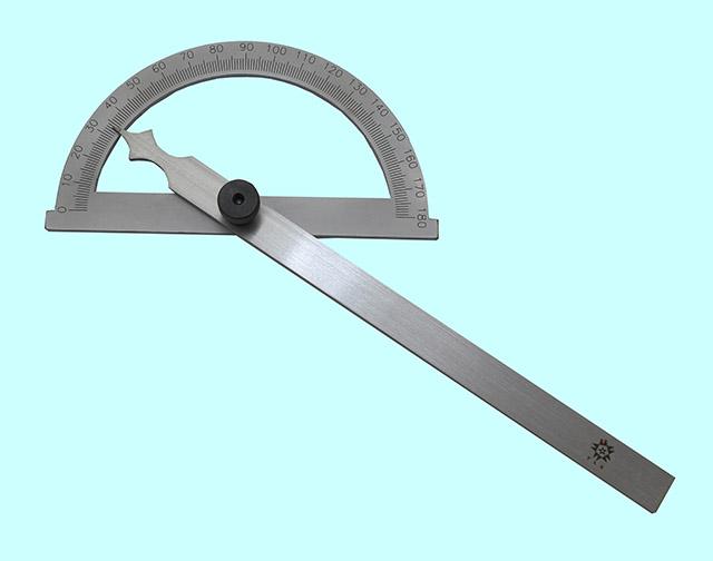 Угломер-транспортир 0-180° d 150 линейка L200,цена дел. 1град. "TLX"