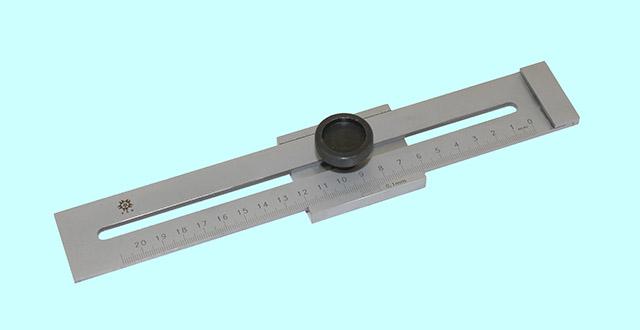 Линейка Металлическая  200 мм с регулируемым упором "TLX" (SG02-1012)