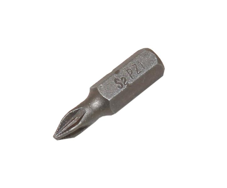 Биты крестовые PZ2х 25мм S2 с насечкой DIN3126 хв-к С1/4 PROFI "CNIC"