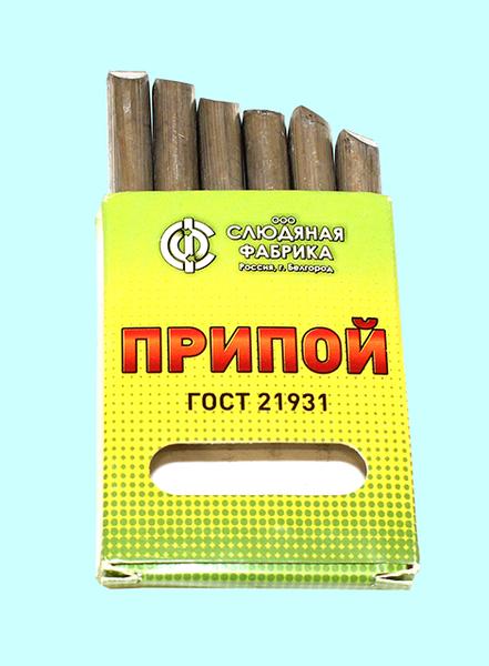 Припой ПОС-61, 150гр. ПТ КР8,0(стержни d8мм) ГОСТ 21931-76