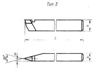 Резец Резьбовой  25х16х140 Т5К10 для наружной трапецеидальной резьбы S=6-8