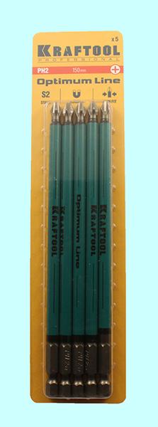 Биты крестовые РН2х150мм тип Е (5шт./уп.)