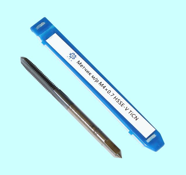 Метчик М 4,0 (0,7) м/р.HSSЕ-V (GV3) покрытие TiCN ISO 529 "TLX"