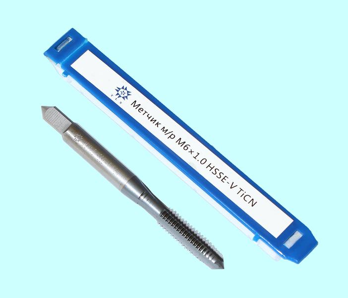 Метчик М 6,0 (1,0) м/р.HSSЕ-V (GV3) покрытие TiCN ISO 529 "TLX"