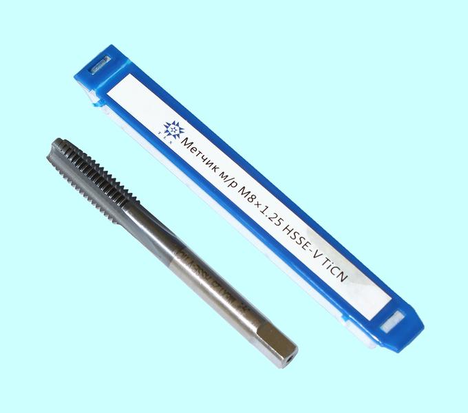 Метчик М 8,0 (1,25) м/р.HSSЕ-V (GV3) покрытие TiCN ISO 529 "TLX"