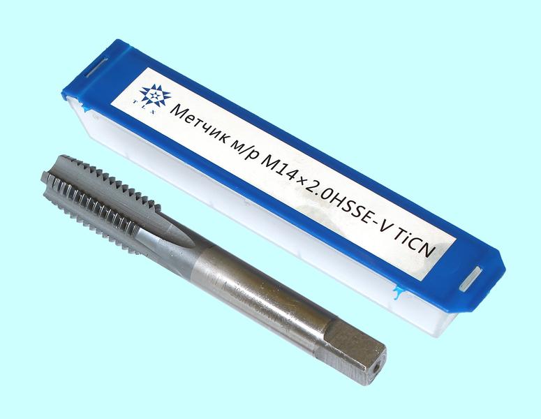 Метчик М14,0 (2,0) м/р.HSSЕ-V (GV3) покрытие TiCN ISO 529 "TLX"