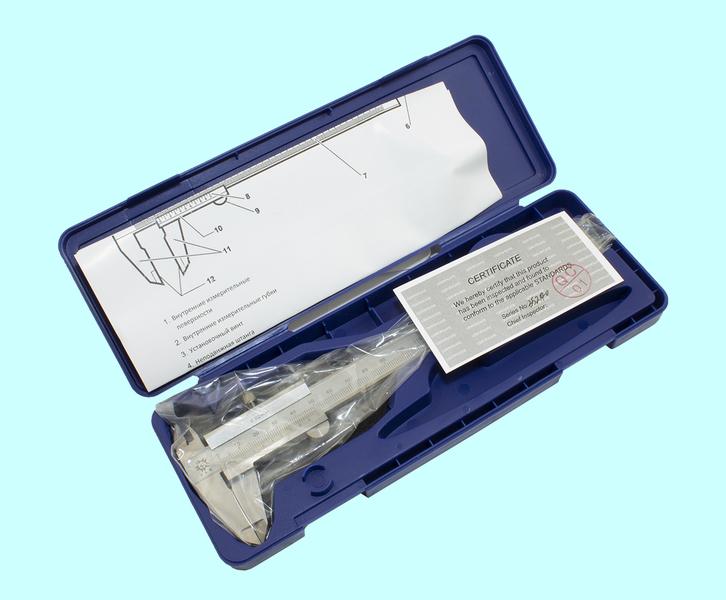 Штангенциркуль 0 - 150 ШЦ-I (0,02) моноблок с глубиномером "TLX"