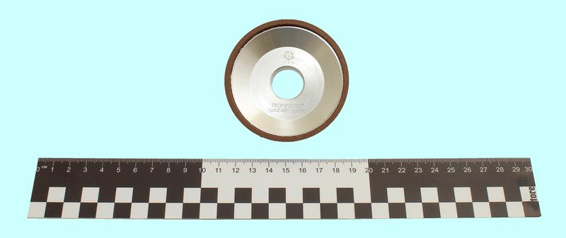 Круг алмазный 12А2-45град.(чашечный конический)  75х3х3х21х20 SSD-2(АС4) 100/80, 100% В2-01 9,0 карат "TLX"