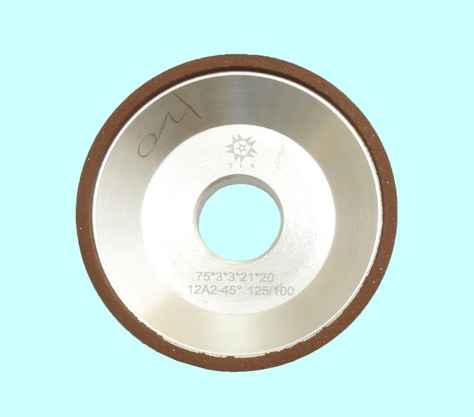 Круг алмазный 12А2-45град.(чашечный конический)  75х3х3х21х20 SSD-2(АС4) 125/100, 100% В2-01 9,0 карат "TLX"