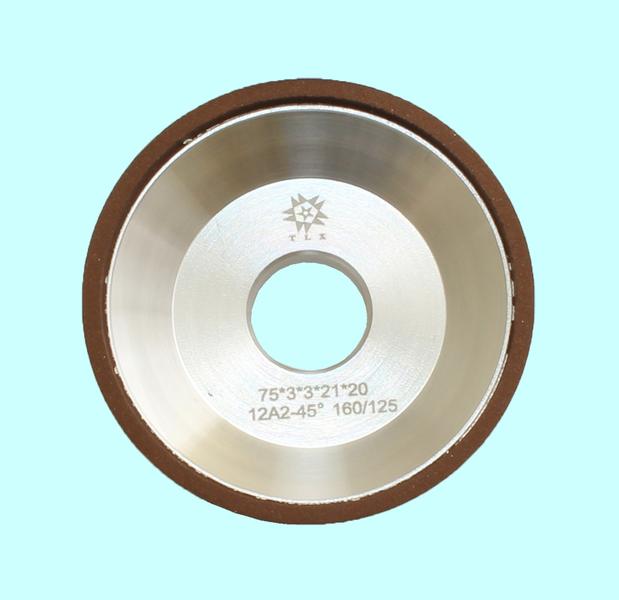 Круг алмазный 12А2-45град.(чашечный конический)  75х3х3х21х20 SSD-2(АС4) 160/125, 100% В2-01 9,0 карат "TLX"