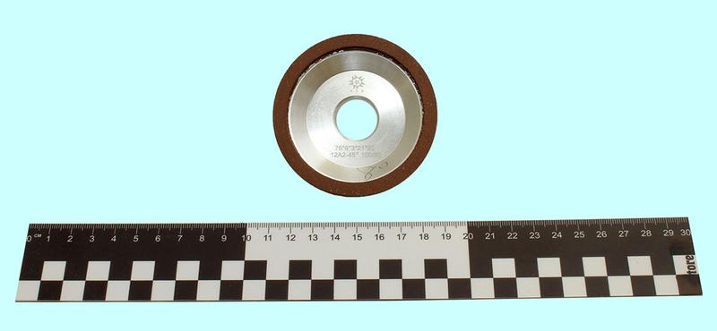 Круг алмазный 12А2-45град.(чашечный конический)  75х6х3х21х20 SSD-2(АС4) 100/80, 100% В2-01 17,2 карат "TLX"