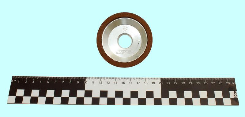 Круг алмазный 12А2-45град.(чашечный конический)  75х6х3х21х20 SSD-2(АС4) 125/100, 100% В2-01 17,2 карат "TLX"