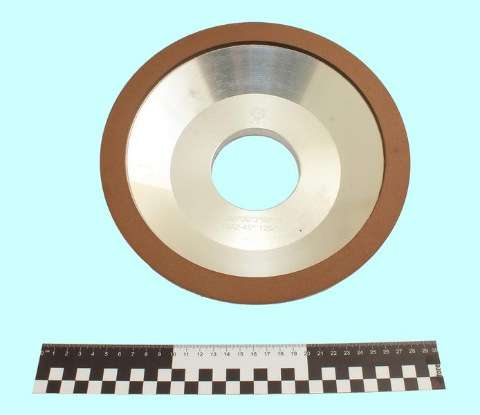 Круг алмазный 12А2-45град.(чашечный конический) 250х20х3х50х76 SSD-2(АС4) 125/100 100% В2-01 191,0 карат "TLX"