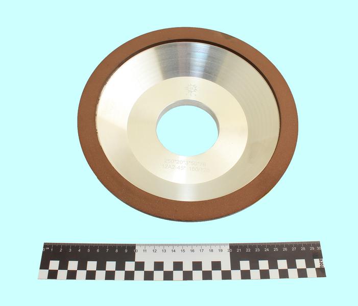 Круг алмазный 12А2-45град.(чашечный конический) 250х20х3х50х76 SSD-2(АС4) 160/125 100% В2-01 191,0 карат "TLX"