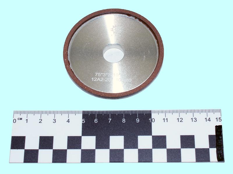 Круг алмазный 12А2-20град.(тарельчатый)  75х3х2х16  SSD-2(АС4) 100/80 100% В2-01 6,0кар. "TLX"