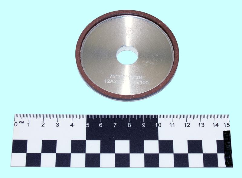 Круг алмазный 12А2-20град.(тарельчатый)  75х3х2х16  SSD-2(АС4) 125/100 100% В2-01 6,0кар. "TLX"