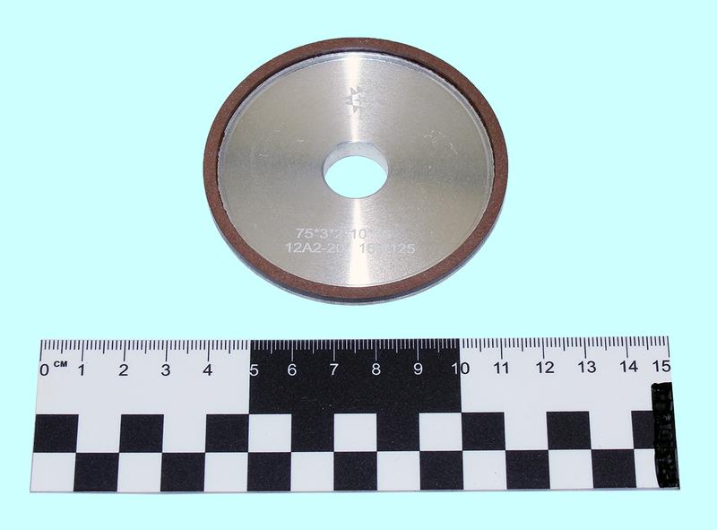 Круг алмазный 12А2-20град.(тарельчатый)  75х3х2х16  SSD-2(АС4) 160/125 100% В2-01 6,0кар. "TLX"