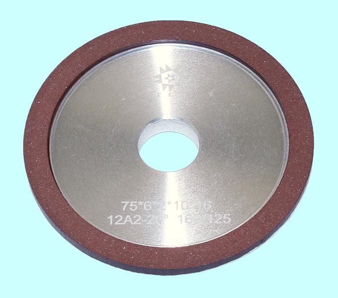 Круг алмазный 12А2-20град.(тарельчатый)  75х6х2х16  SSD-2(АС4) 160/125 100% В2-01 11,4кар. "TLX"