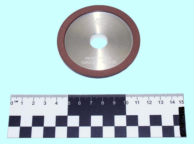 Круг алмазный 12А2-20град.(тарельчатый)  75х6х2х16  SSD-2(АС4) 160/125 100% В2-01 11,4кар. "TLX"