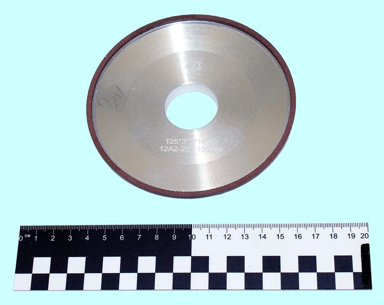Круг алмазный 12А2-20град.(тарельчатый) 125х 3х2х16х32  SSD-2(АС4) 100/80 100% В2-01 10,1кар. "TLX"