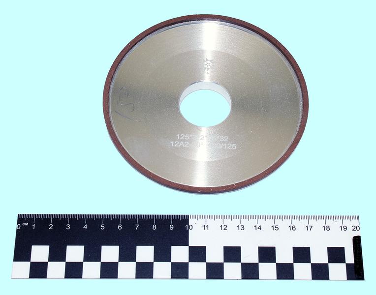 Круг алмазный 12А2-20град.(тарельчатый) 125х 3х2х16х32  SSD-2(АС4) 160/125 100% В2-01 10,1кар. "TLX"