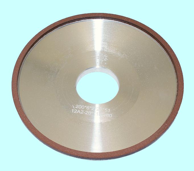 Круг алмазный 12А2-20град.(тарельчатый) 200х 6х2х51  SSD-2(АС4) 100/80 100% В2-01 32,0кар. "TLX"