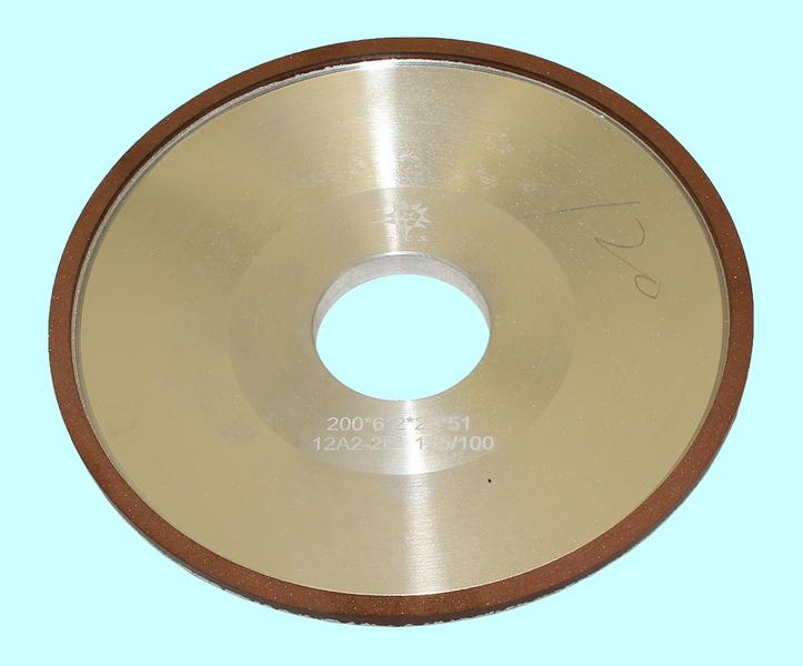 Круг алмазный 12А2-20град.(тарельчатый) 200х 6х2х51  SSD-2(АС4) 125/100 100% В2-01 32,0кар. "TLX"