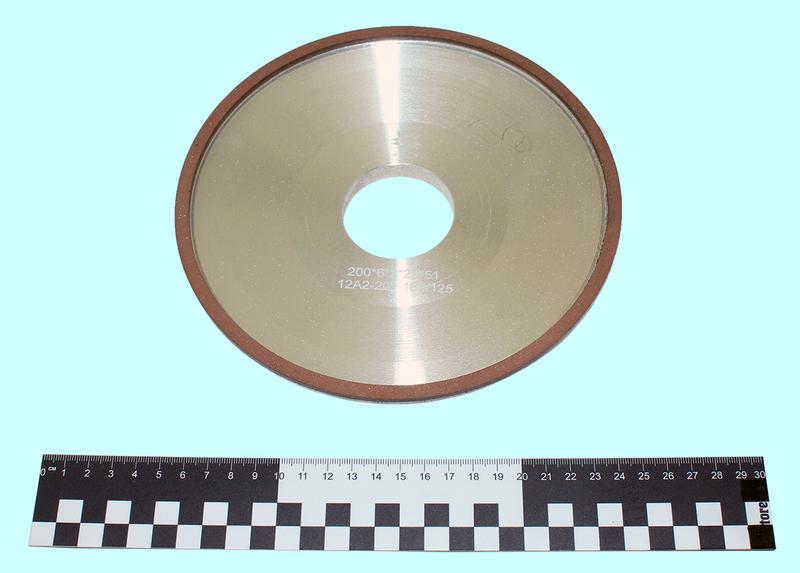 Круг алмазный 12А2-20град.(тарельчатый) 200х 6х2х51  SSD-2(АС4) 160/125 100% В2-01 32,0кар. "TLX"