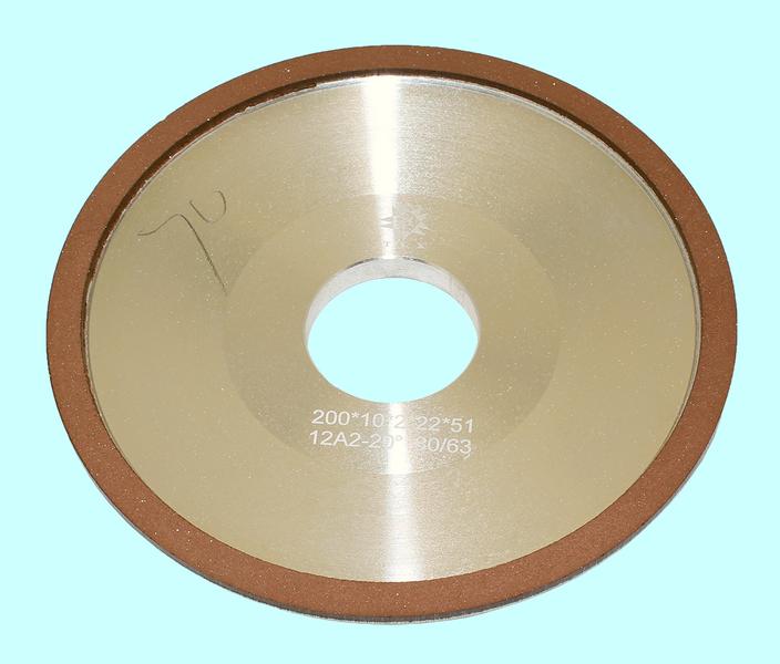 Круг алмазный 12А2-20град.(тарельчатый) 200х10х2х51  SSD-2(АС4)  80/63 100% В2-01 52,5кар. "TLX"