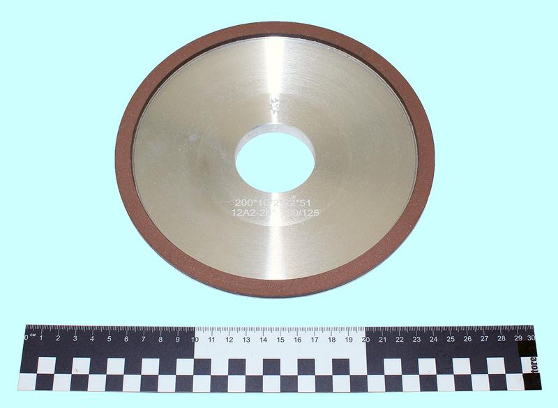 Круг алмазный 12А2-20град.(тарельчатый) 200х10х2х51  SSD-2(АС4) 160/125 100% В2-01 52,5кар. "TLX"