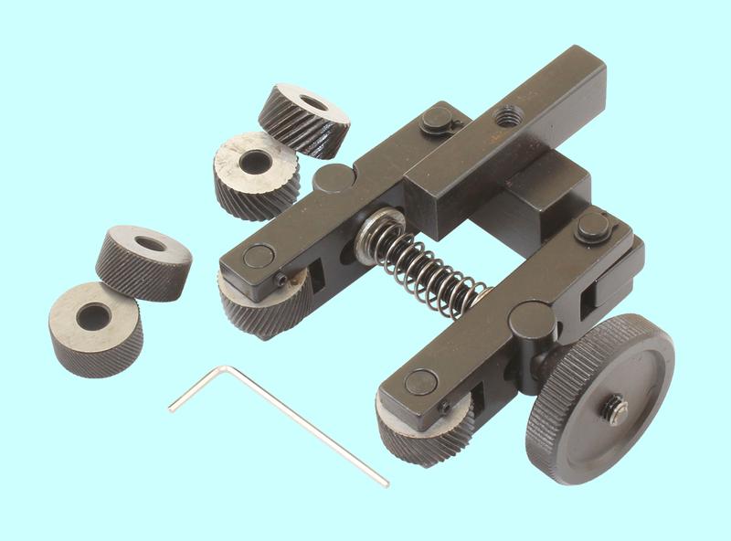 Державка суппортная 2-х роликовая 10х14х51мм регулируемая, для косых рифлений, с роликами d19.5х9.5х6.3мм "TLX"