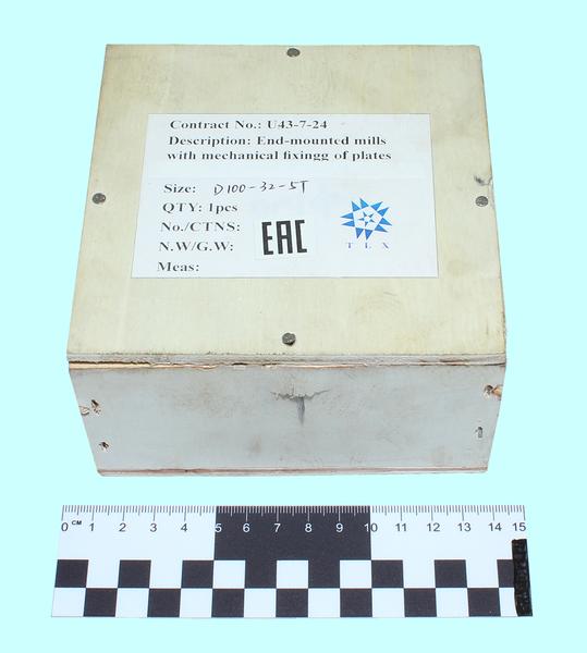 Фреза Торцевая насадная 100х50х32 с механическим креплением 4-гран. пластин (YT15 4160511) Т15К6, Z=5 "TLX"