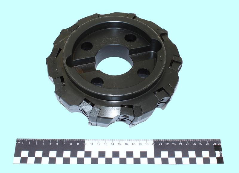 Фреза Торцевая насадная 200х63х60 с механическим креплением 4-гран. пластин (YT15 4160511)  Т15К6, Z=10 "TLX"