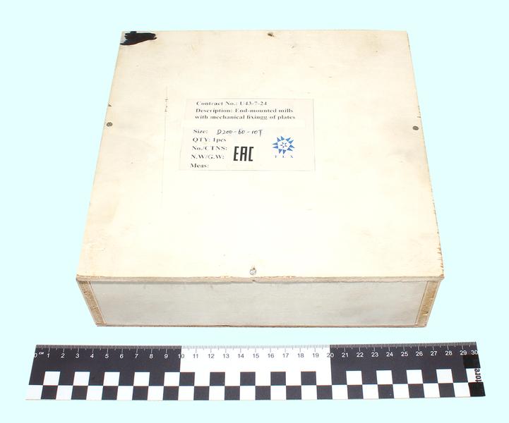 Фреза Торцевая насадная 200х63х60 с механическим креплением 4-гран. пластин (YT15 4160511)  Т15К6, Z=10 "TLX"