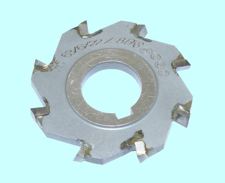 Фреза дисковая 3-х сторонняя  63х 6х22, Z=8 ВК8 с разнонаправл.зубьями "TLX"