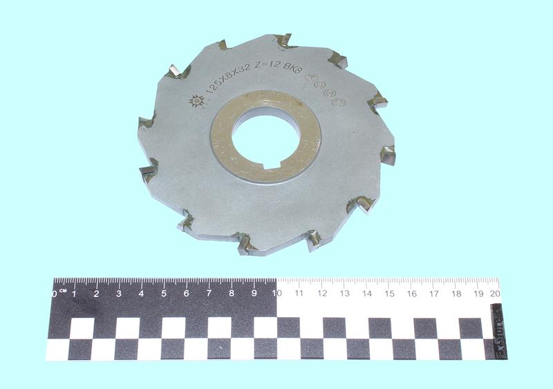 Фреза дисковая 3-х сторонняя 125х 8х32, Z=12 ВК8 с разнонаправл.зубьями "TLX"