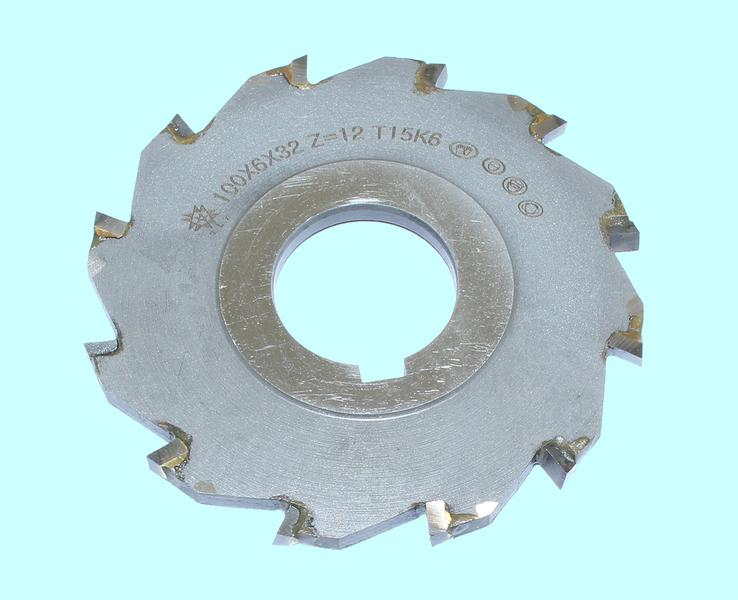 Фреза дисковая 3-х сторонняя 100х 6х32, Z=12 Т15К6 с разнонаправл.зубьями "TLX"