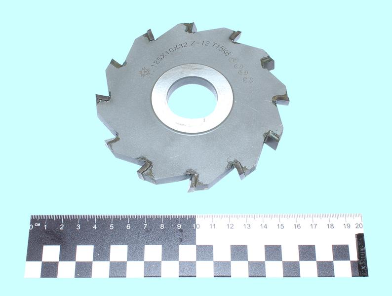 Фреза дисковая 3-х сторонняя 125х10х32, Z=12 Т15К6 с разнонаправл.зубьями "TLX"