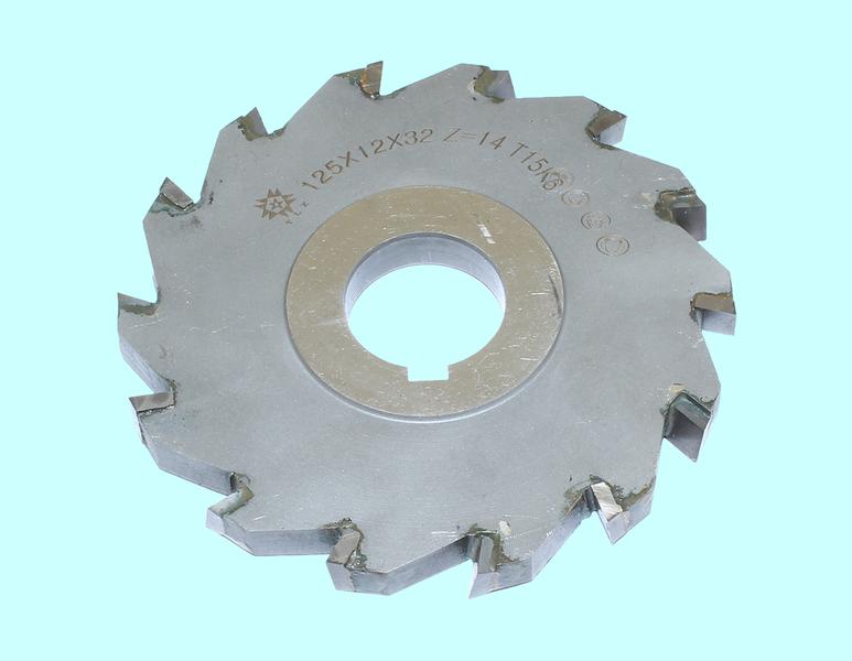 Фреза дисковая 3-х сторонняя 125х12х32, Z=14 Т15К6 с разнонаправл.зубьями "TLX"