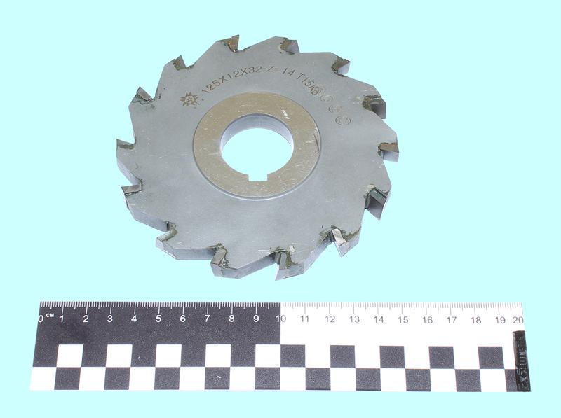 Фреза дисковая 3-х сторонняя 125х12х32, Z=14 Т15К6 с разнонаправл.зубьями "TLX"