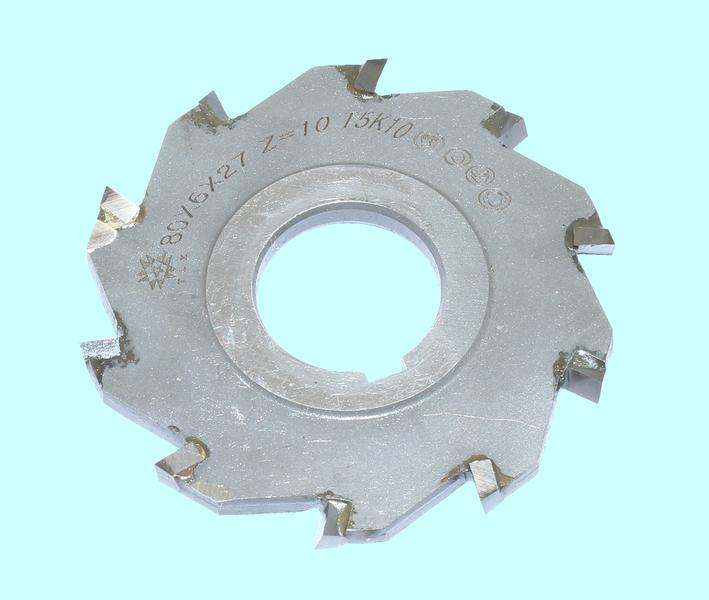 Фреза дисковая 3-х сторонняя  80х 6х27, Z=10 Т5К10 с разнонаправл.зубьями "TLX"