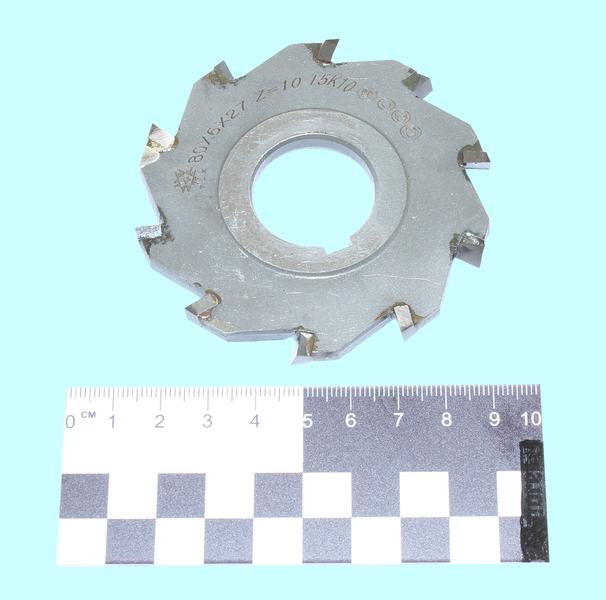 Фреза дисковая 3-х сторонняя  80х 6х27, Z=10 Т5К10 с разнонаправл.зубьями "TLX"