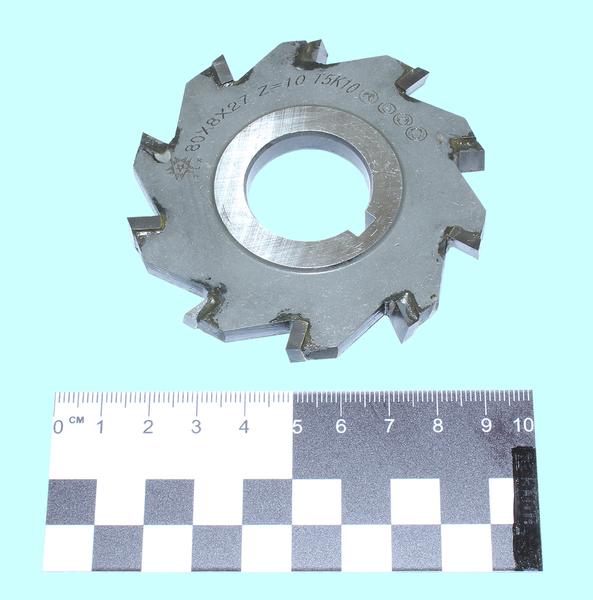 Фреза дисковая 3-х сторонняя  80х 8х27, Z=10 Т5К10 с разнонаправл.зубьями "TLX"
