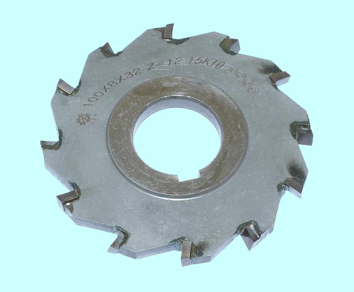 Фреза дисковая 3-х сторонняя 100х 8х32, Z=12 Т5К10 с разнонаправл.зубьями "TLX"