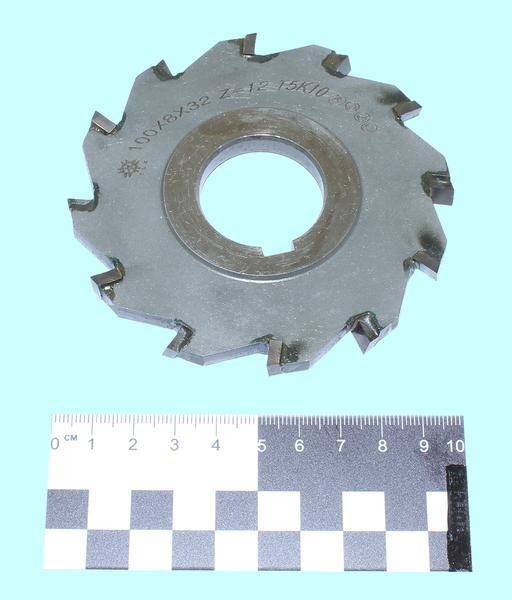 Фреза дисковая 3-х сторонняя 100х 8х32, Z=12 Т5К10 с разнонаправл.зубьями "TLX"