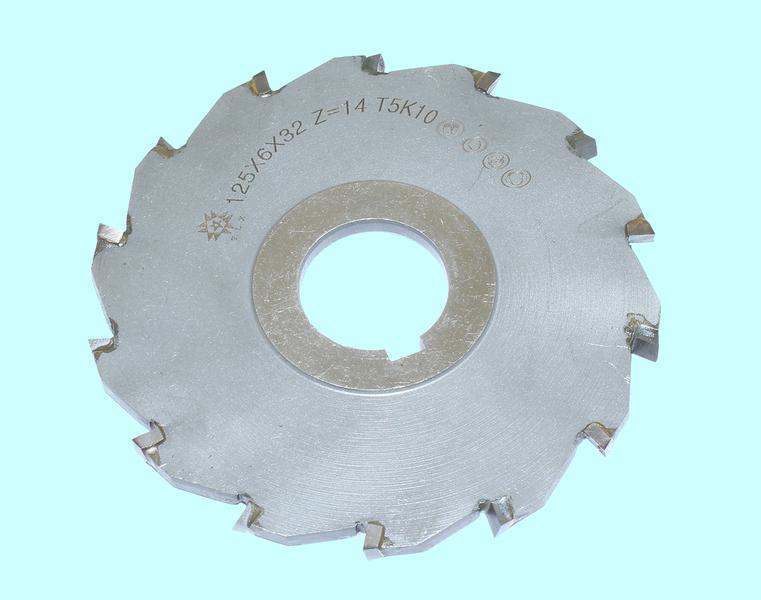 Фреза дисковая 3-х сторонняя 125х 6х32, Z=14 Т5К10 с разнонаправл.зубьями "TLX"