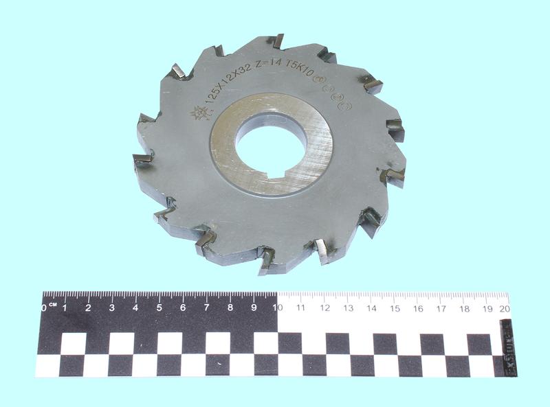 Фреза дисковая 3-х сторонняя 125х12х32, Z=14 Т5К10 с разнонаправл.зубьями "TLX"