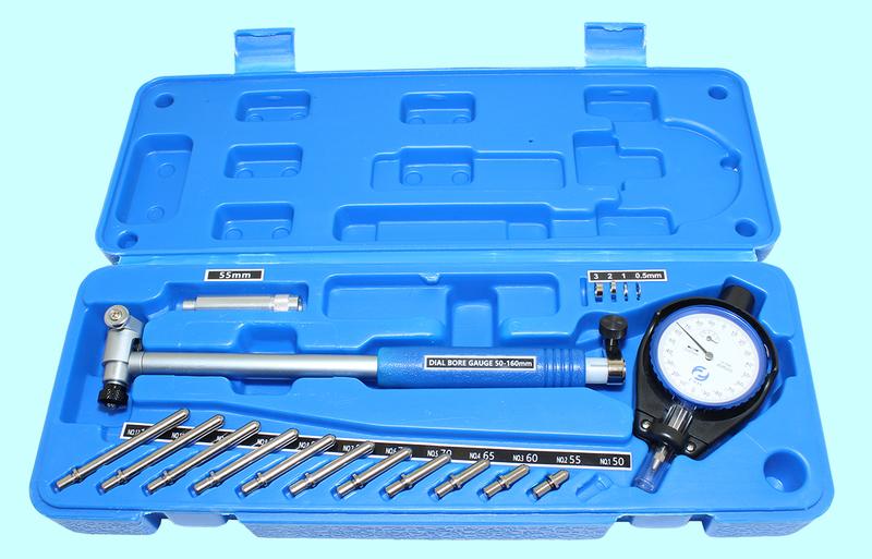 Нутромер Индикаторный  50-160мм глуб.изм. 150мм (0,001), 12 вставок "CNIC" (301-160)